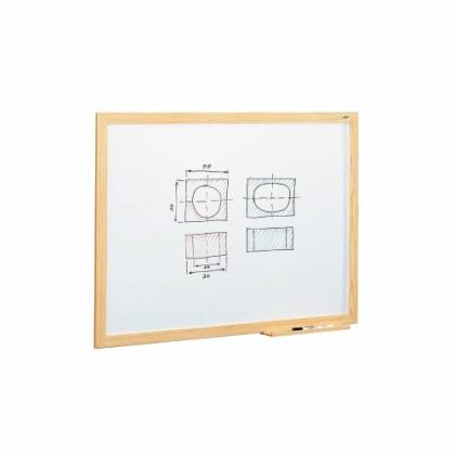 Pizarra blanca marco de madera
