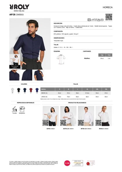 Camisa Hombre Aifos M/Corta