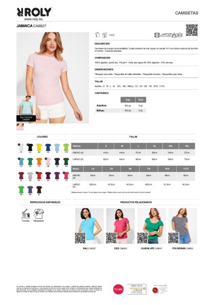 Camiseta Mujer Jamaica