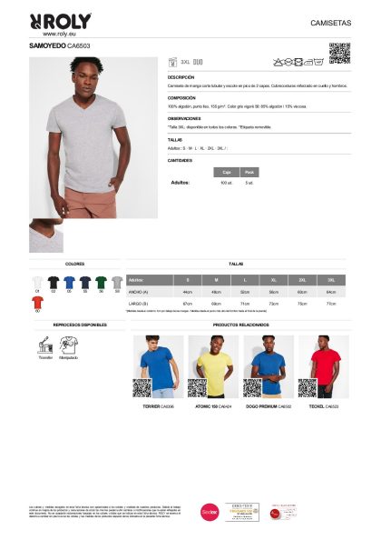 Camiseta Samoyedo M/Corta