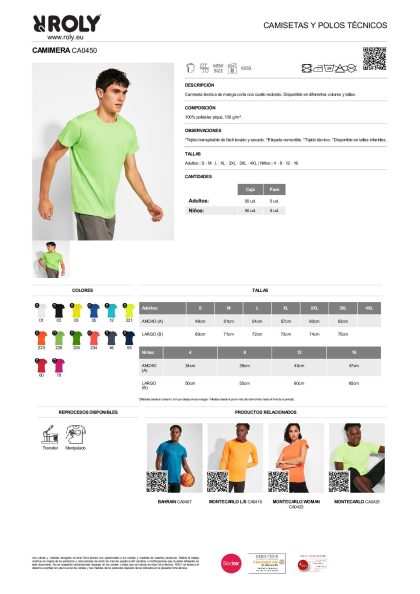 Camiseta Técnica Camimera