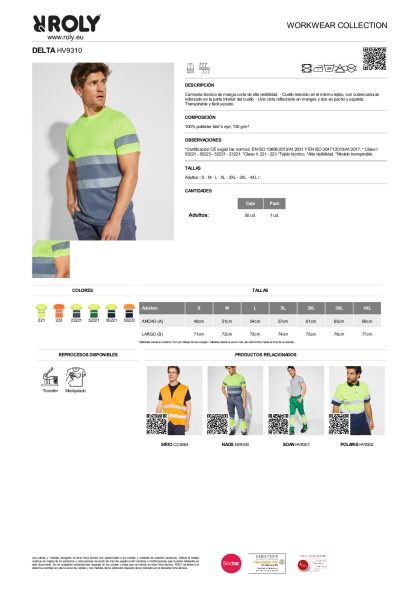 Camiseta Técnica Delta Alta Visibilidad