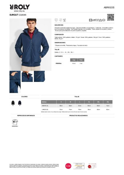 Chaqueta Surgut Acolchada Repeleagua