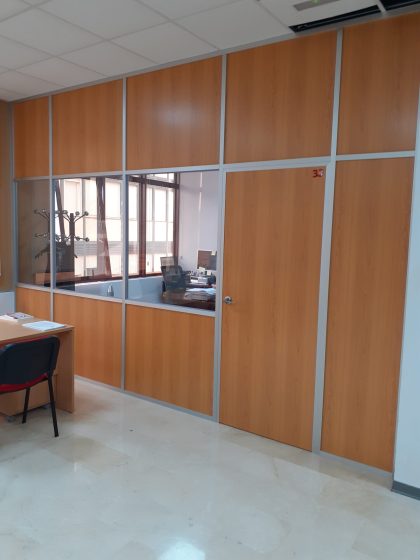 Mampara Divisoria Perfilería Aluminio