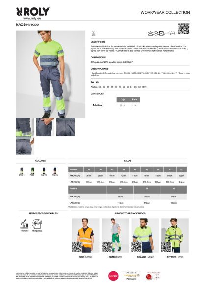 Pantalón Naos Alta Visibilidad