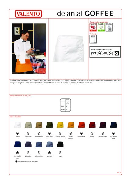 Delantal Corto Cofee