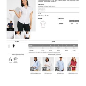 Camisa Mujer Sofía M/Corta
